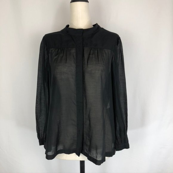 Dries Van Noten Cotton/Silk Sheer Shirt